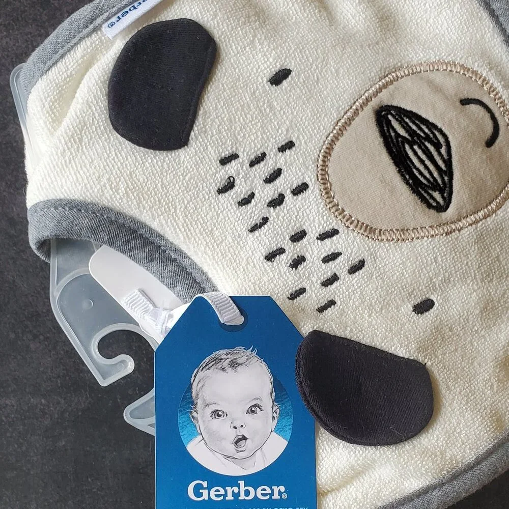 Baby Boys Bear Bibs 4-Pack by Gerber